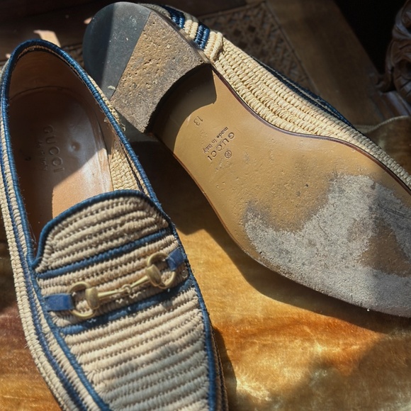 Rare Gucci Men's raffia summer loafers - Picture 4 of 6